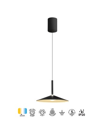 CALICE * COLGANTE PEQUEÑO LED 1L - NEGRO Y BLANCO